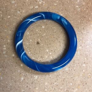 Rare blue jade bangle
